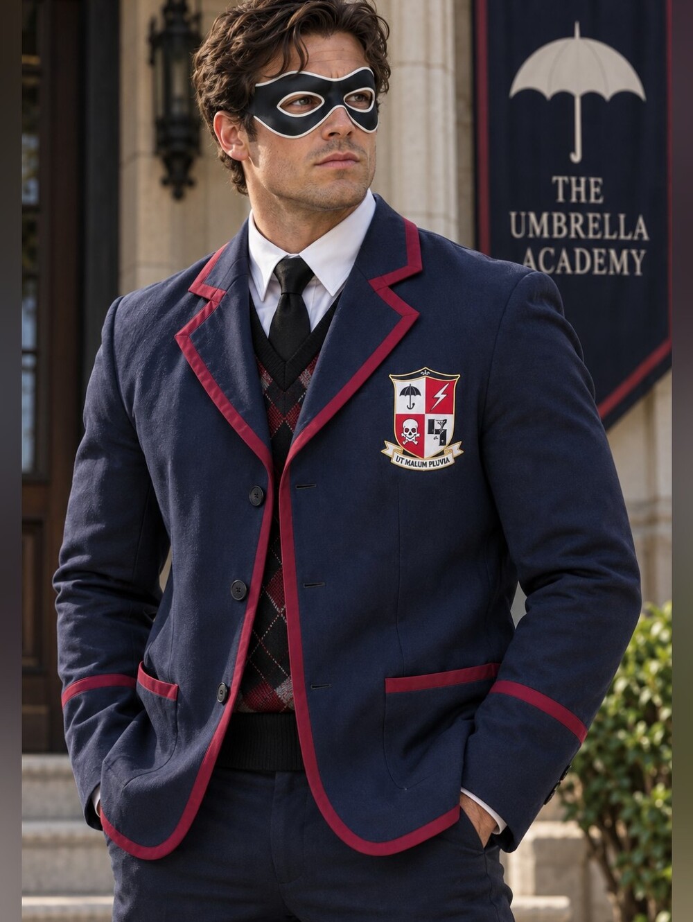The Umbrella Academy Men’s Large Blazer Jacket NWT Licensed Cosplay Uniform